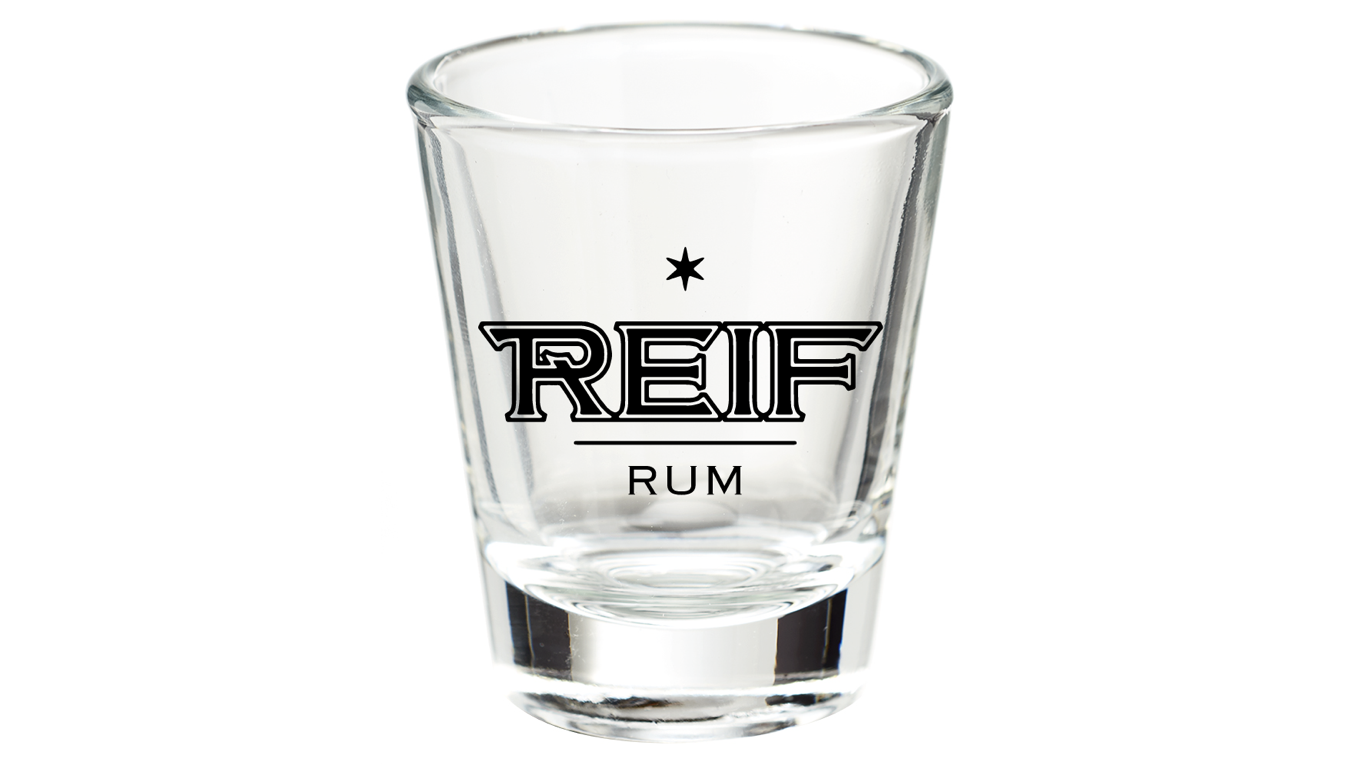 Reif Rum shot glass