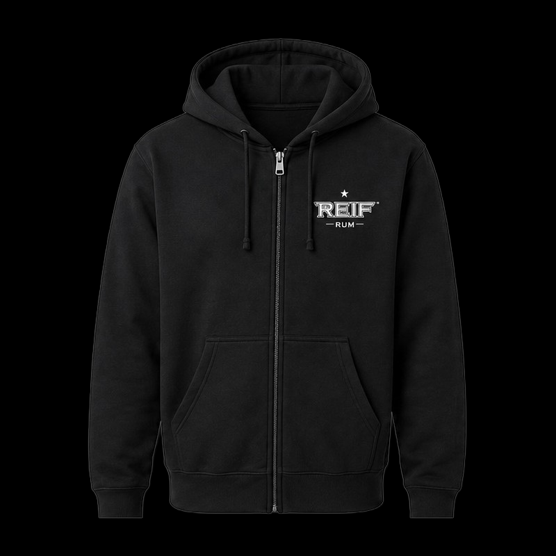 Reif Rum full zip hoodie sweatshirt