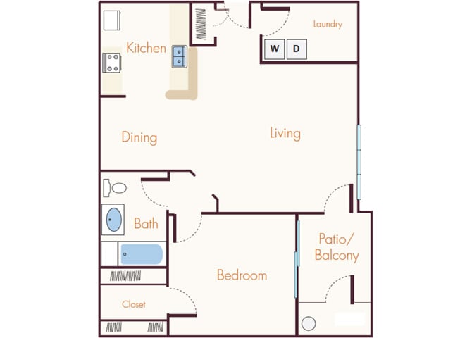 Hillside floor plan layout