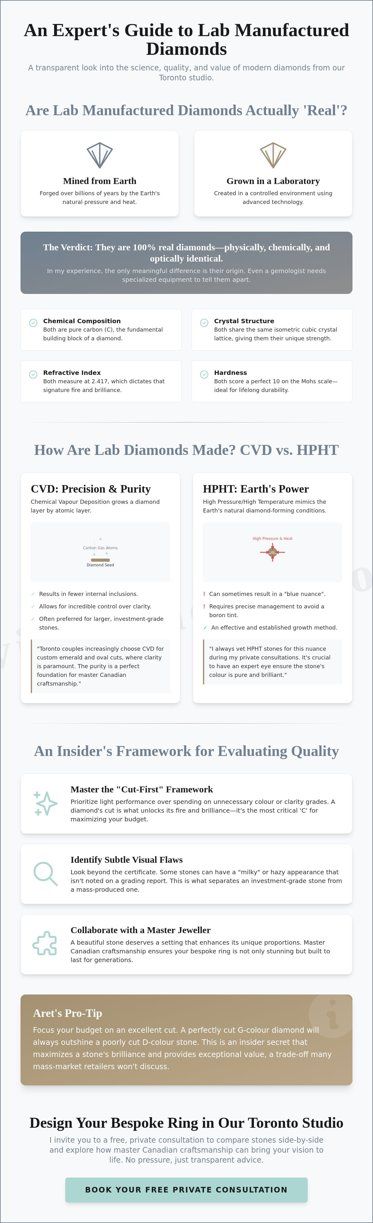 Lab manufactured diamonds
