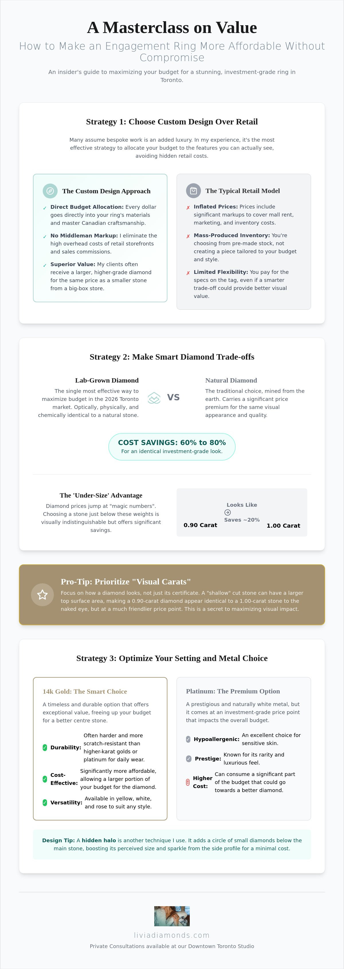How to make an engagement ring more affordable