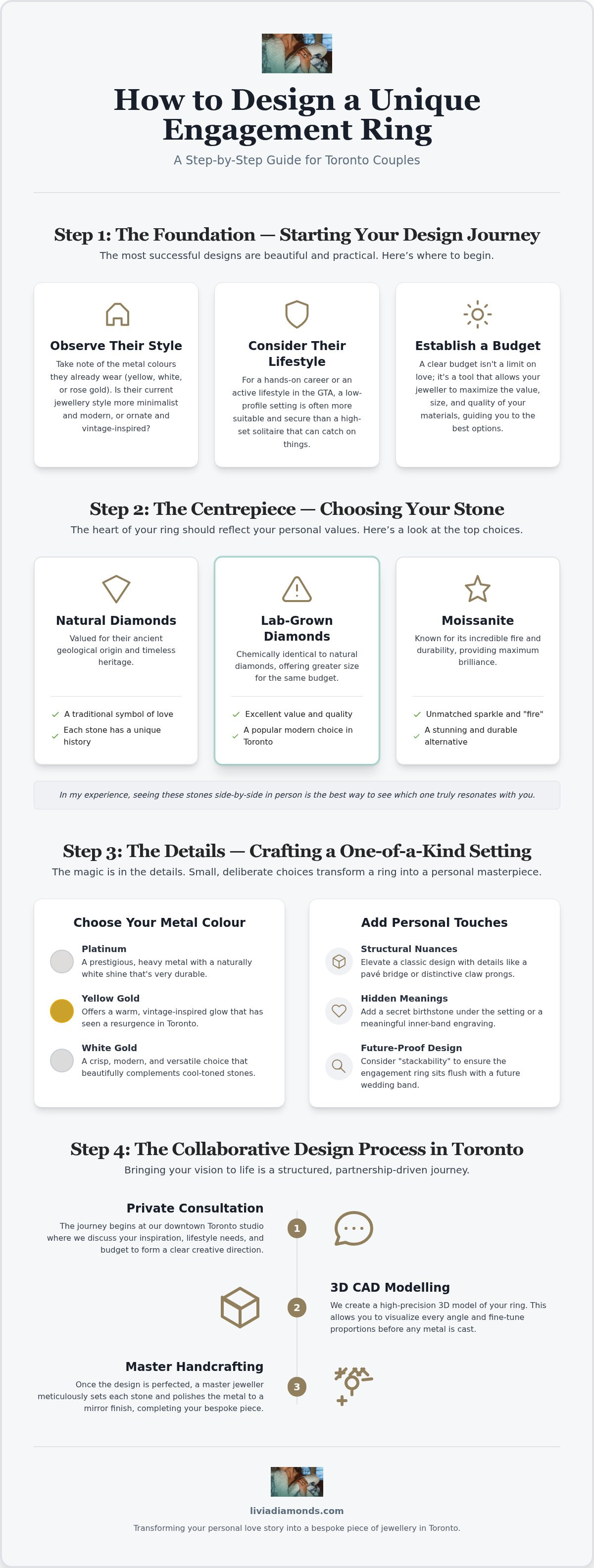 How to design a unique engagement ring