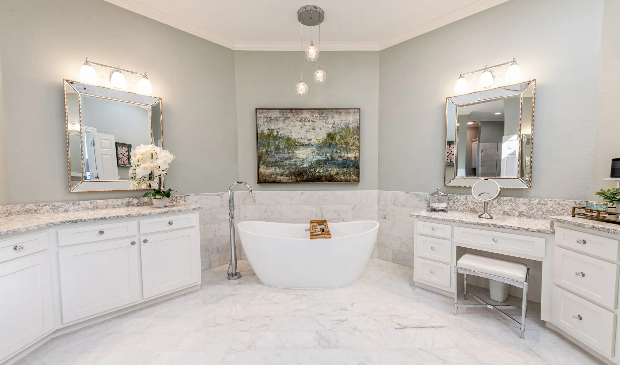 Primary bathroom remodel in North Dallas