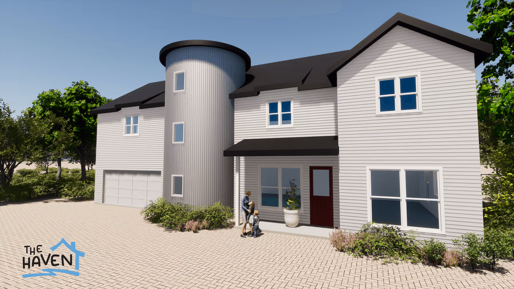 House with The Haven Logo