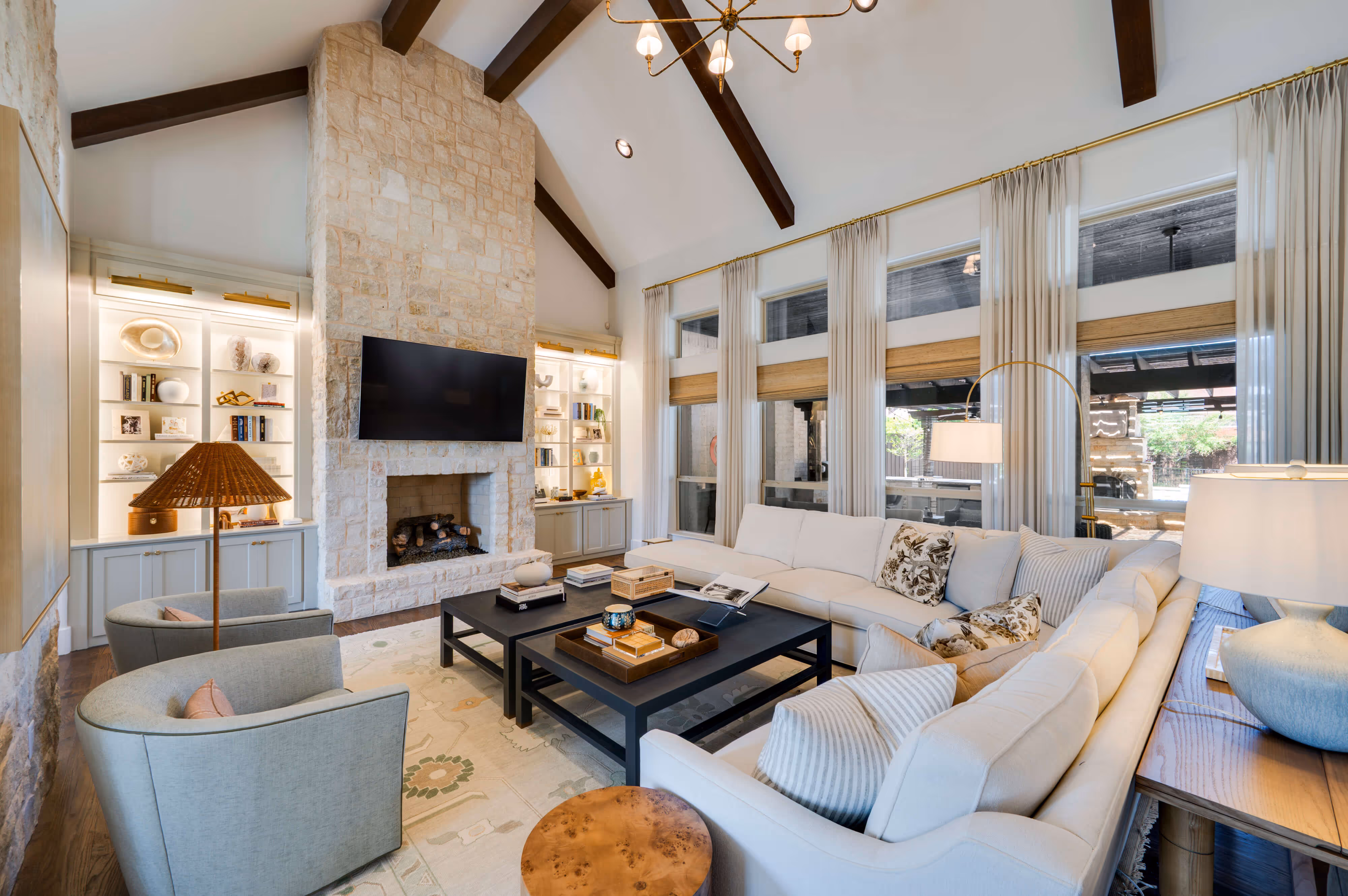 Living room interior design Dallas