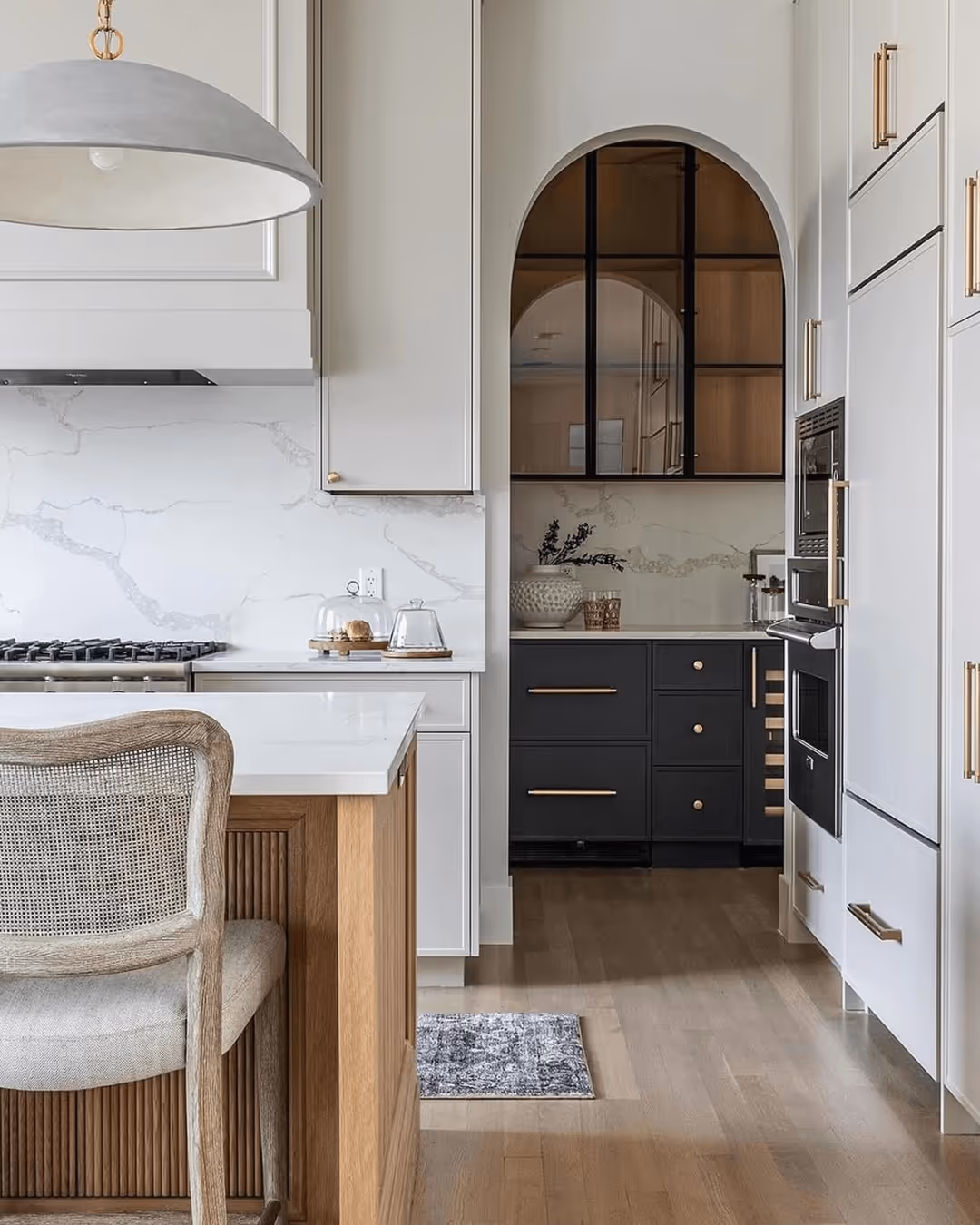 Kitchen-adjacent workspace