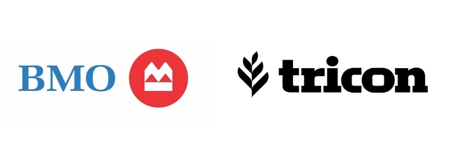 Logos BMO et Tricon en tant que commanditaires de l’événement des CB Innovation Awards 2026