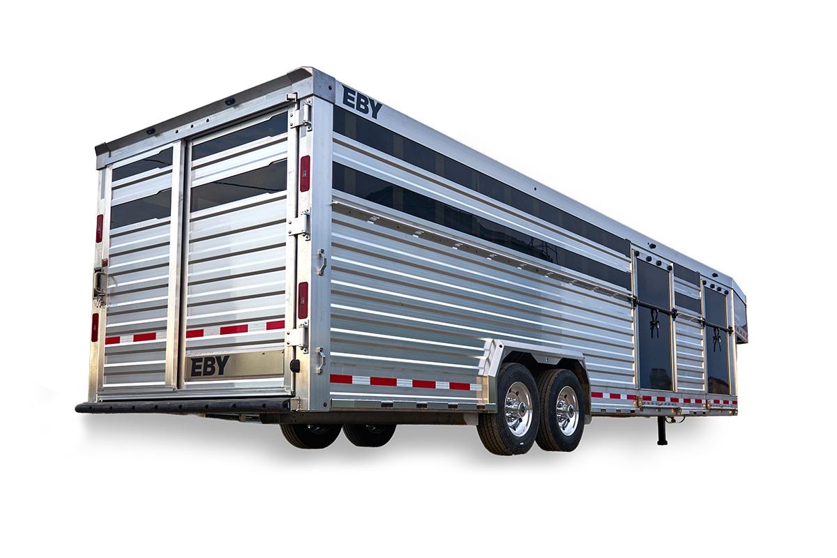 Eby Ruff Neck Final Drive Livestock Trailer