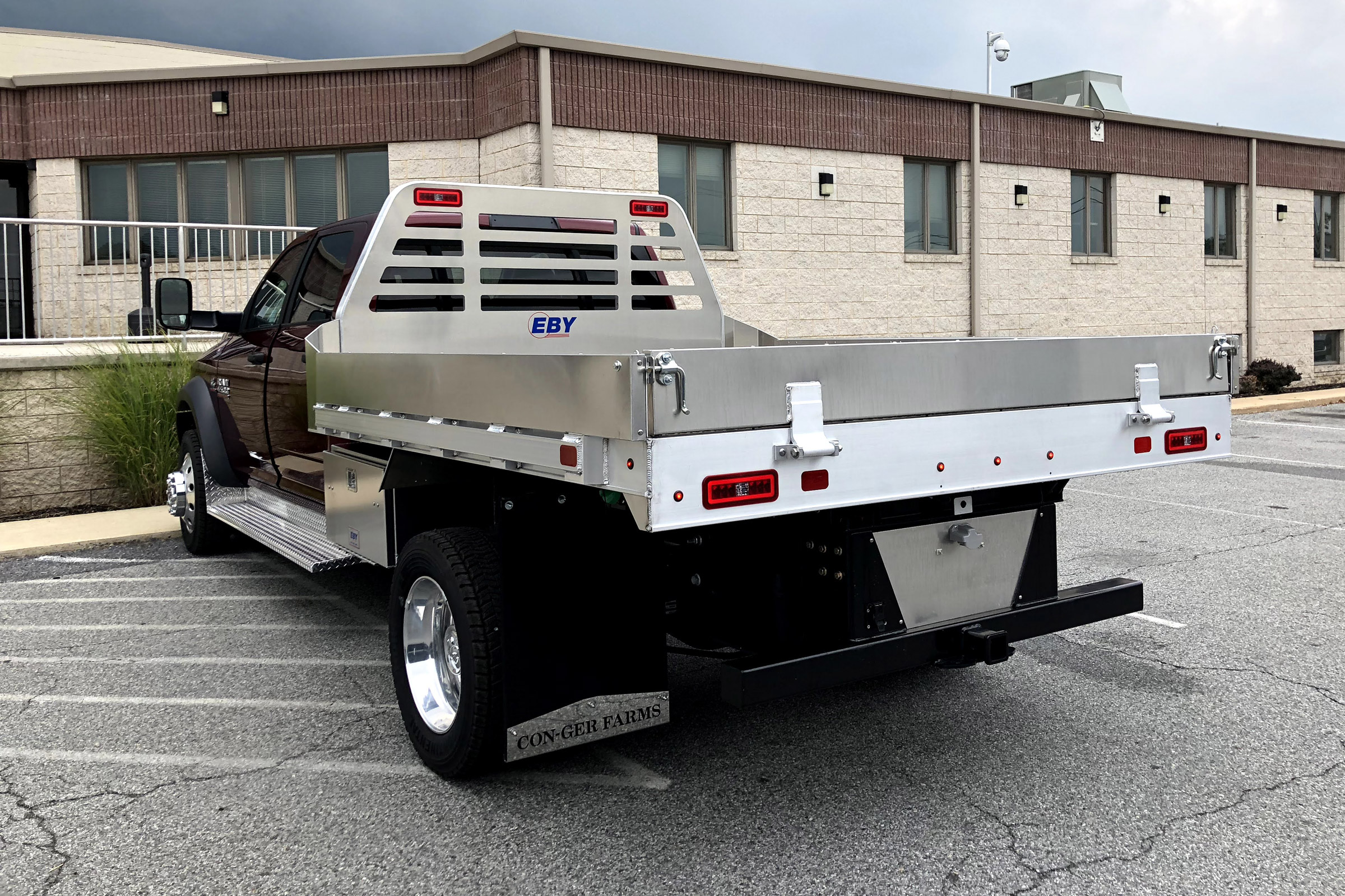Eby Flatbed Dump Body with 6 inch side kit