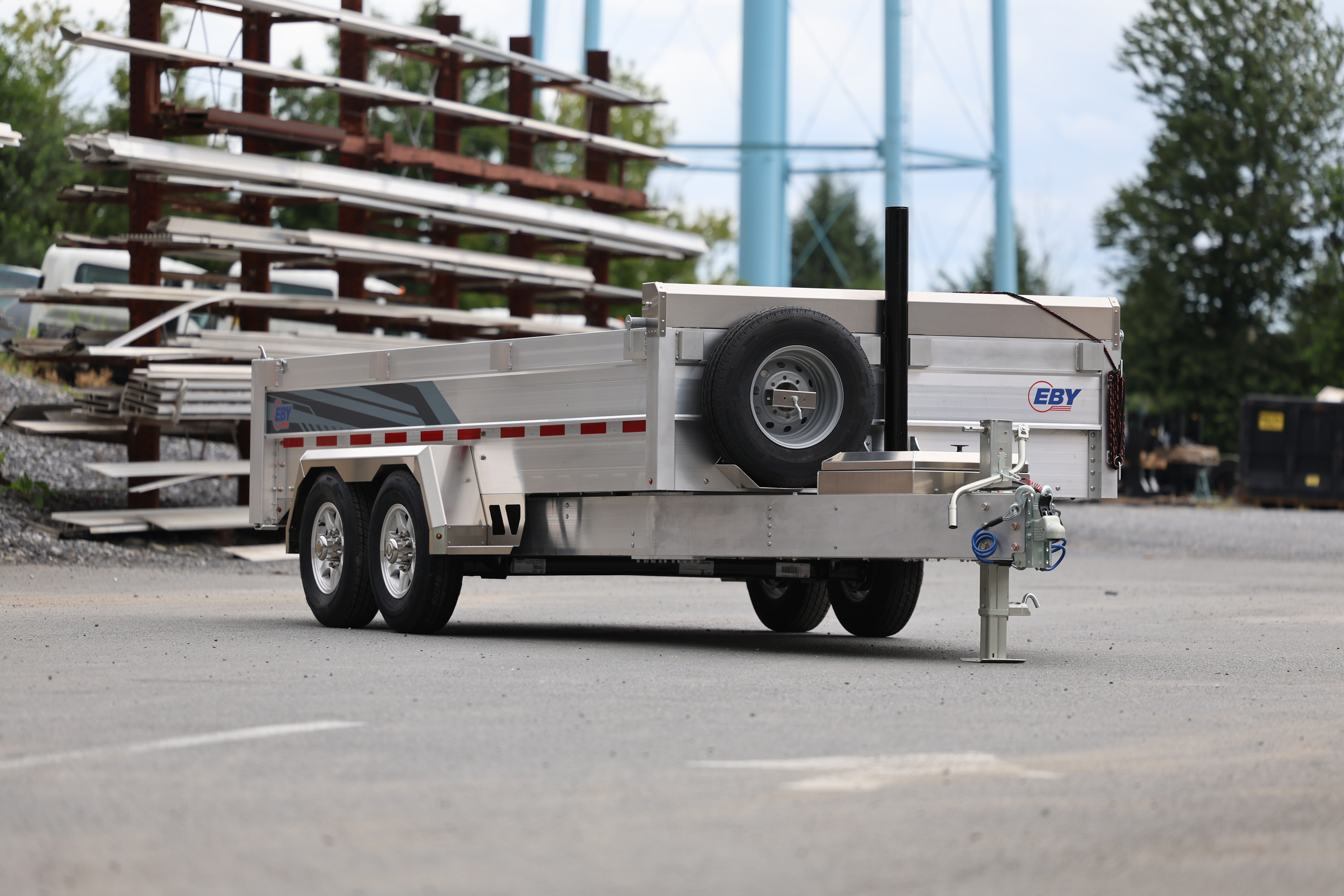 Eby CB14K Aluminum Dump Trailer - Shown with Decal Kit