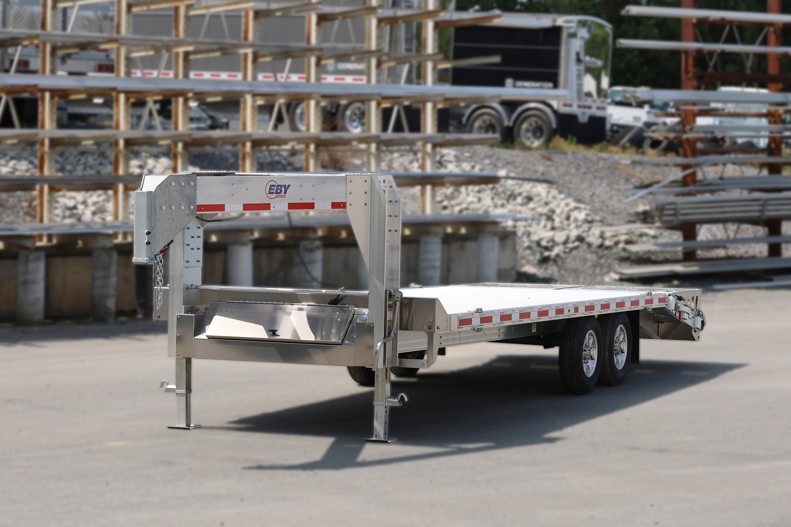 Eby 16K Aluminum Gooseneck Equipment Trailer