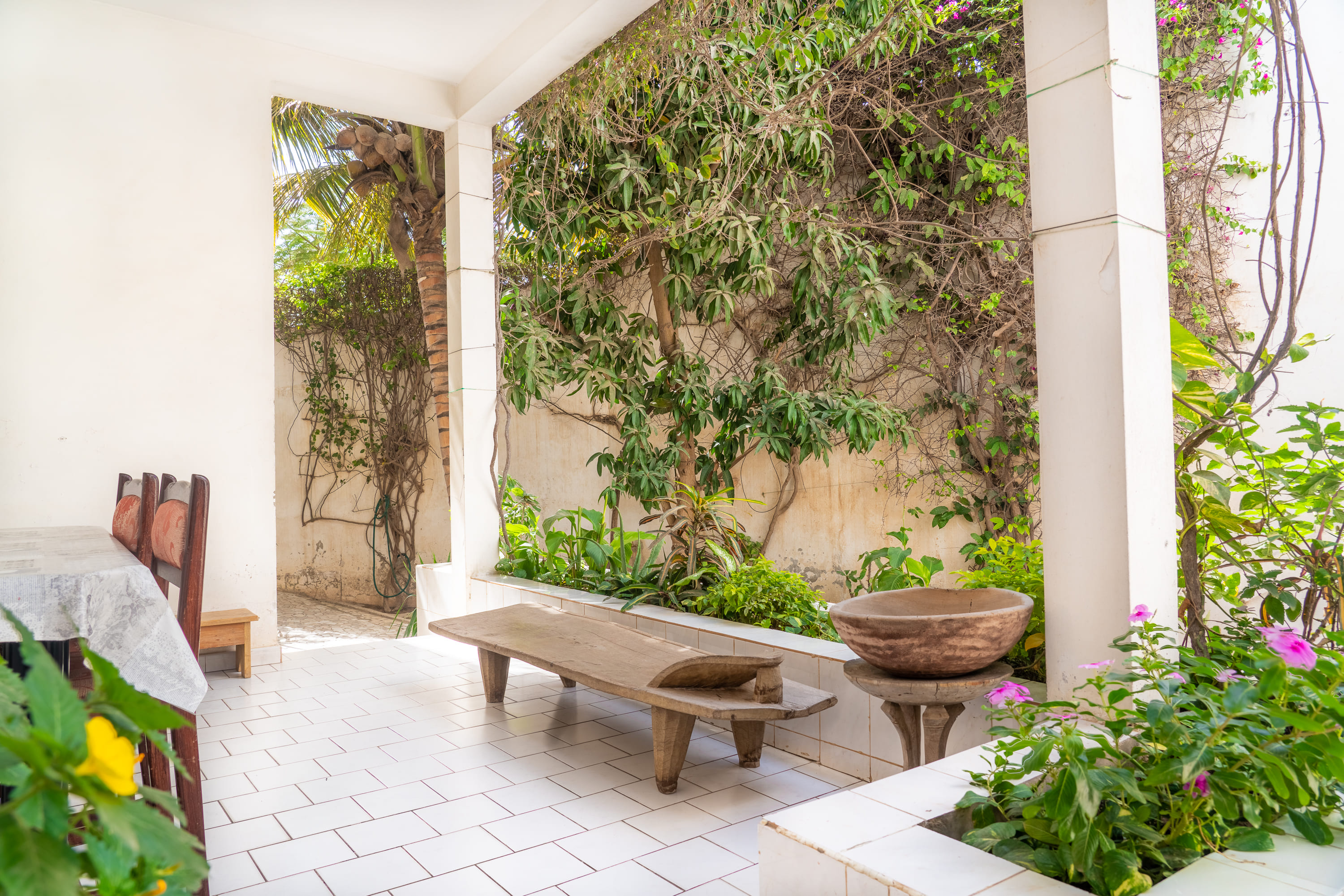 terrasse de la maison 