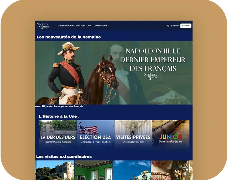 secret d'histoire tv production audiovisuel streaming