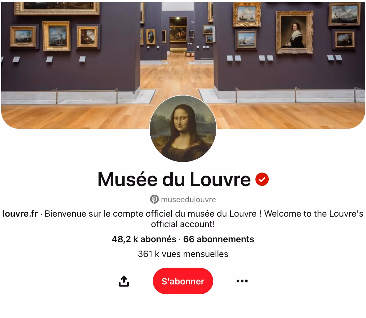 SEO Pinterest Musée du Louvre