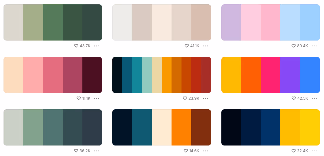 couleurs visuel réseaux sociaux