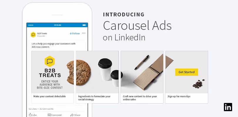 carousel ads Linkedin