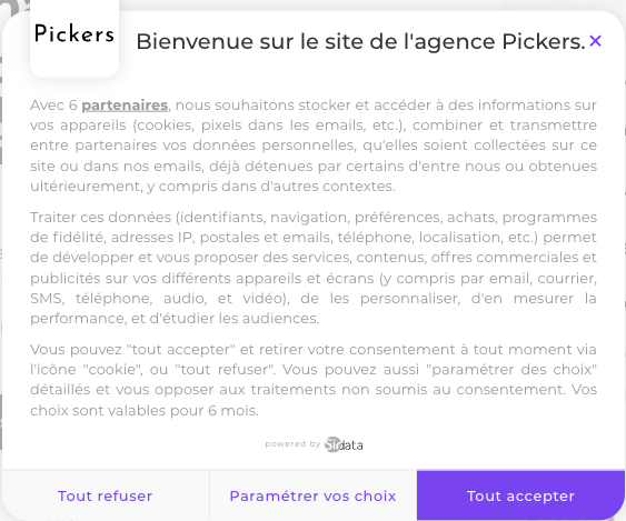 Cookie banner exemple