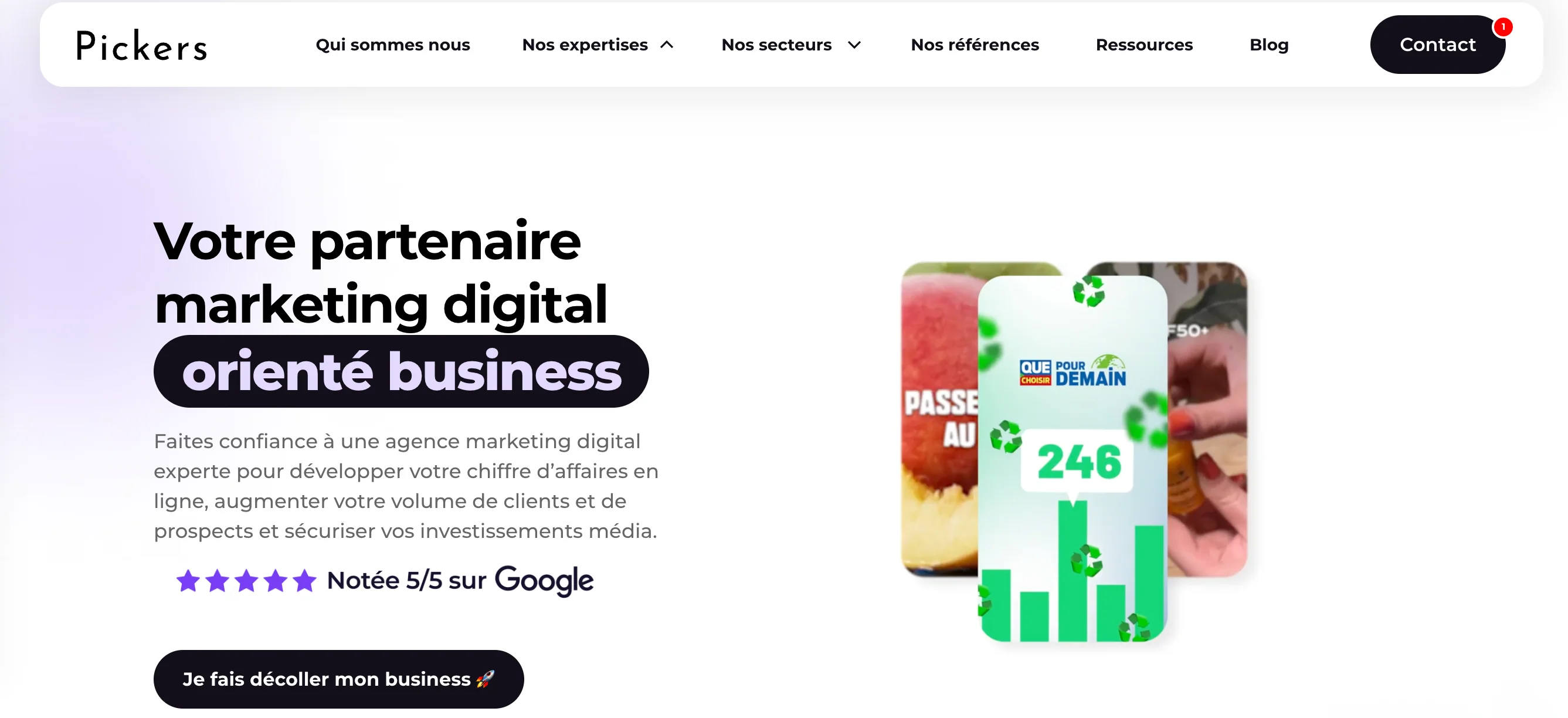 Aence Pickers, meilleure agence de marketing digital