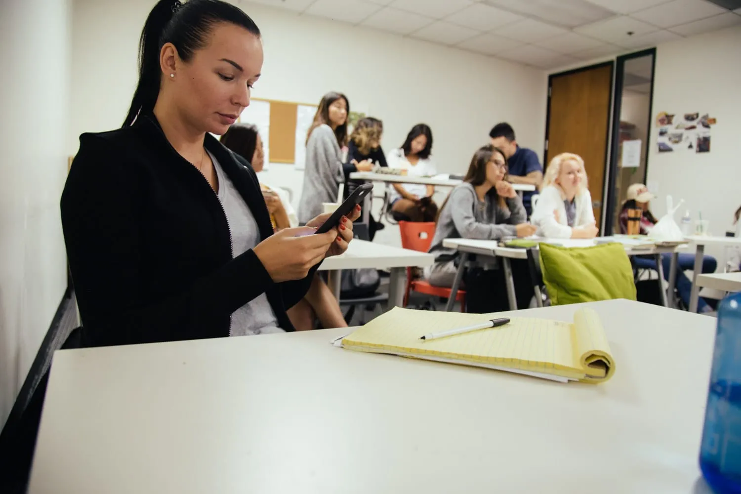 CWC international students at Columbia West College in Los Angeles