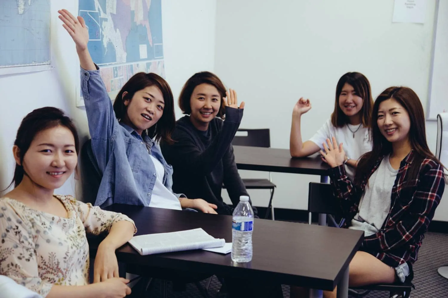 CWC international students at Columbia West College in Los Angeles