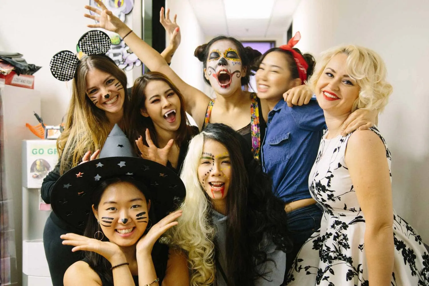 CWC international students at Columbia West College in Los Angeles