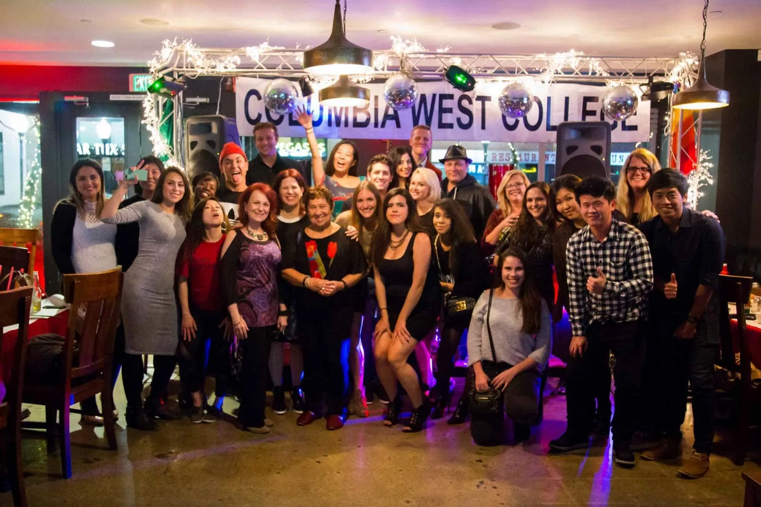 CWC international students at Columbia West College in Los Angeles
