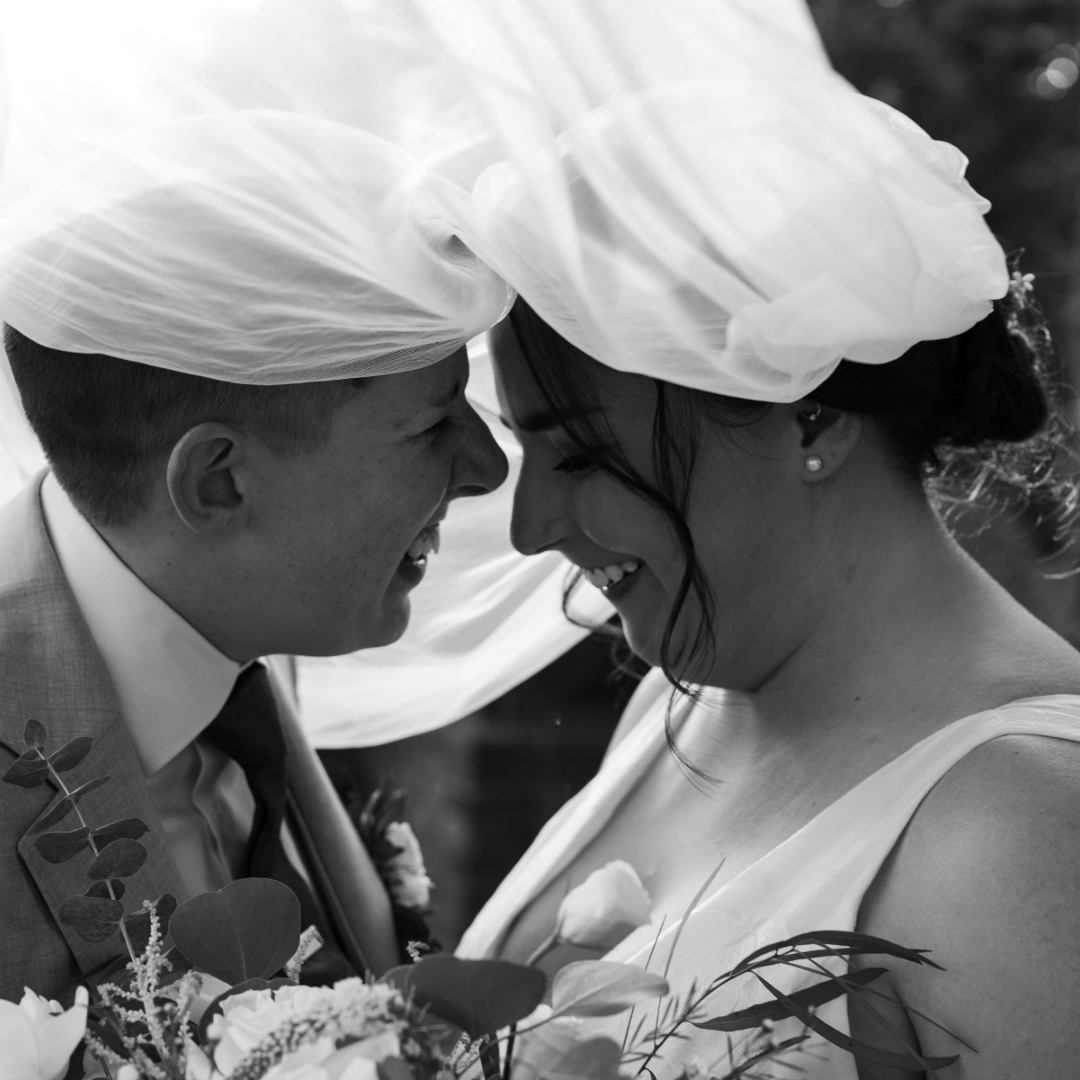 Bride and her bridesmaids