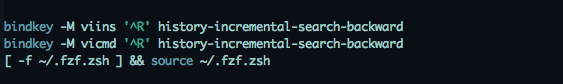 zsh history search