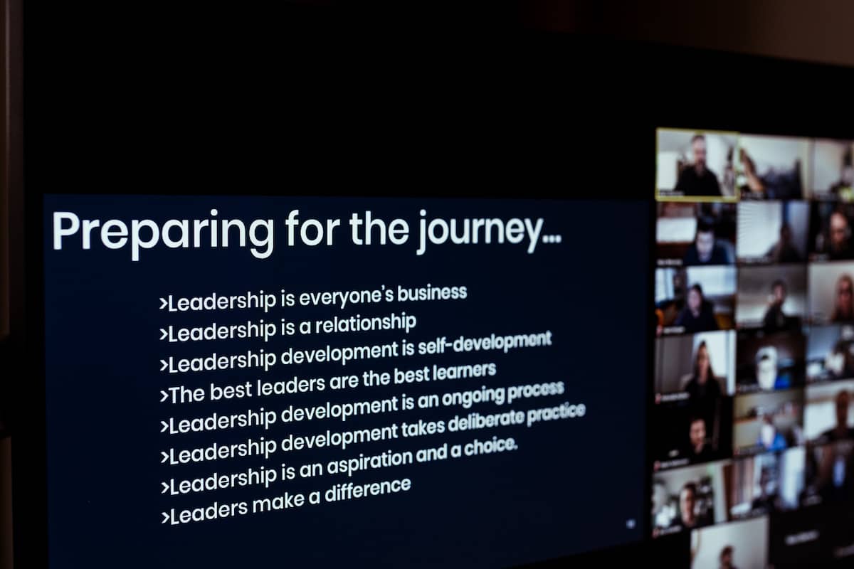 startup team career development on zoom