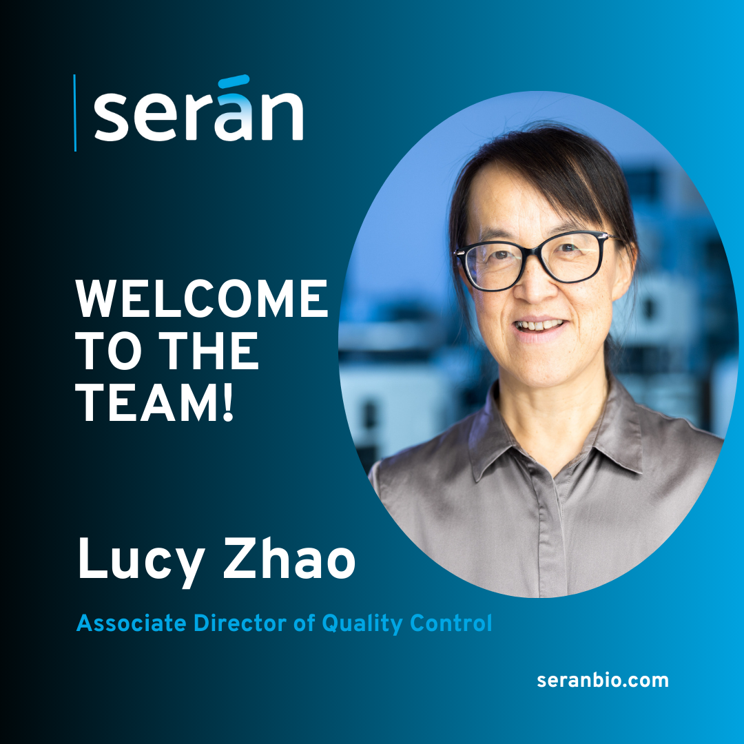 Welcome Lucy Zhao, PhD – Associate Director of Quality Control