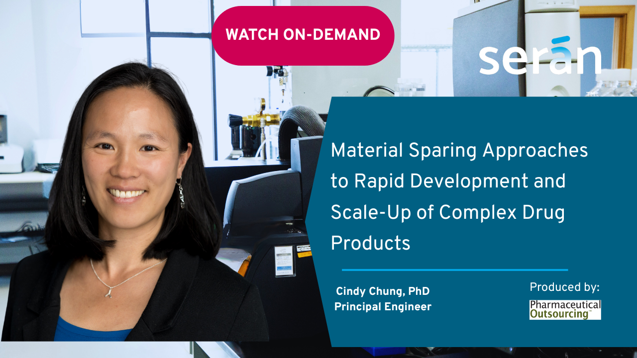 On‑Demand: Webinar - Material Sparing Approaches to Rapid Development and Scale-Up of Complex Drug Products