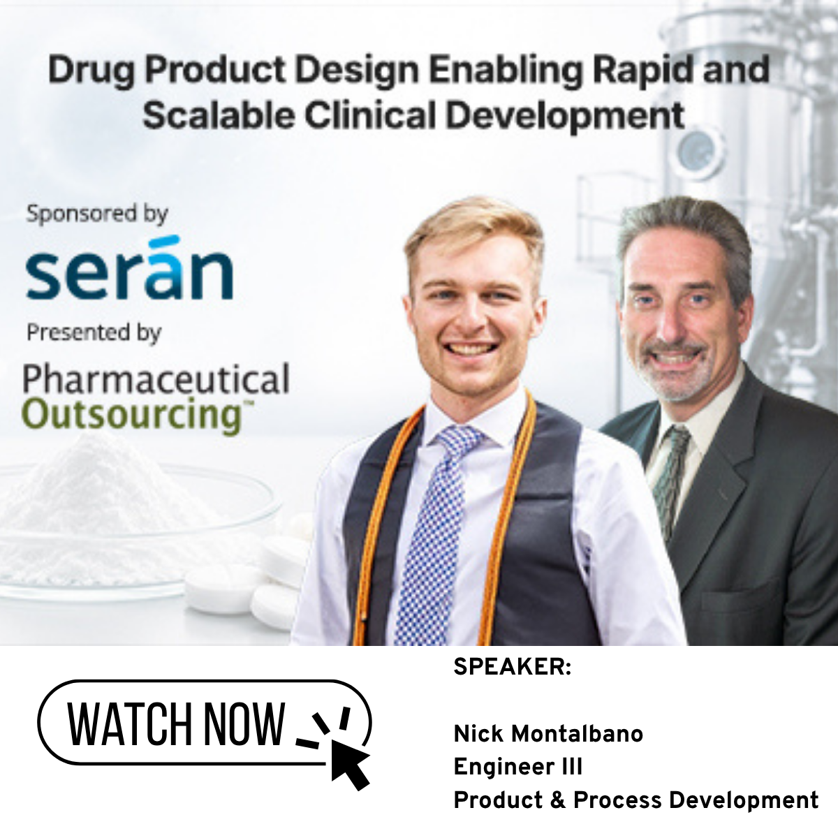 ON-DEMAND WEBINAR: Drug Product Design: Enabling Rapid and Scalable Clinical Development