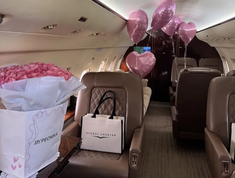 Global Charter arrange the flight for client birthday