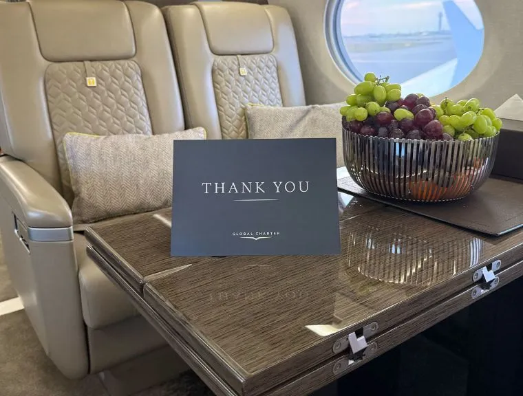 Global Charter Customised Thank You Card for Client