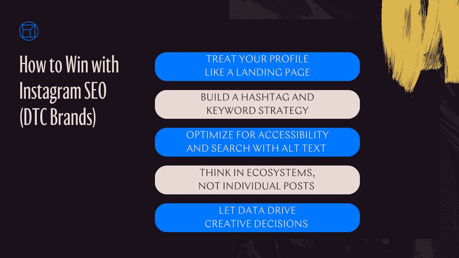 Blue Wheel Recommendations for Instagram SEO