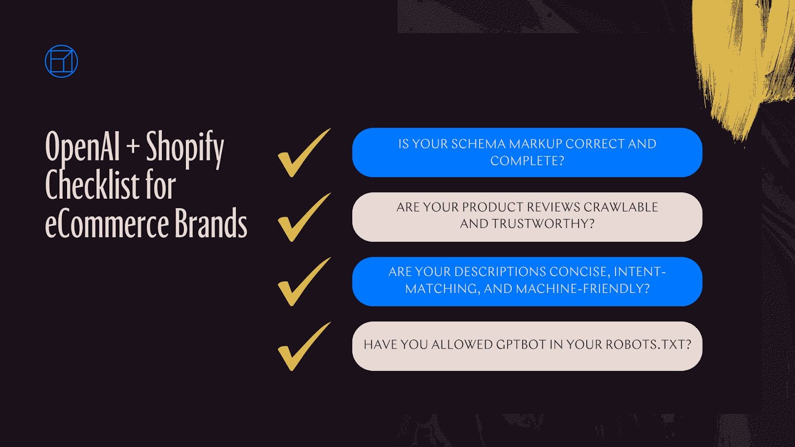 OpenAI and Shopify for eCommerce Brands Checklist