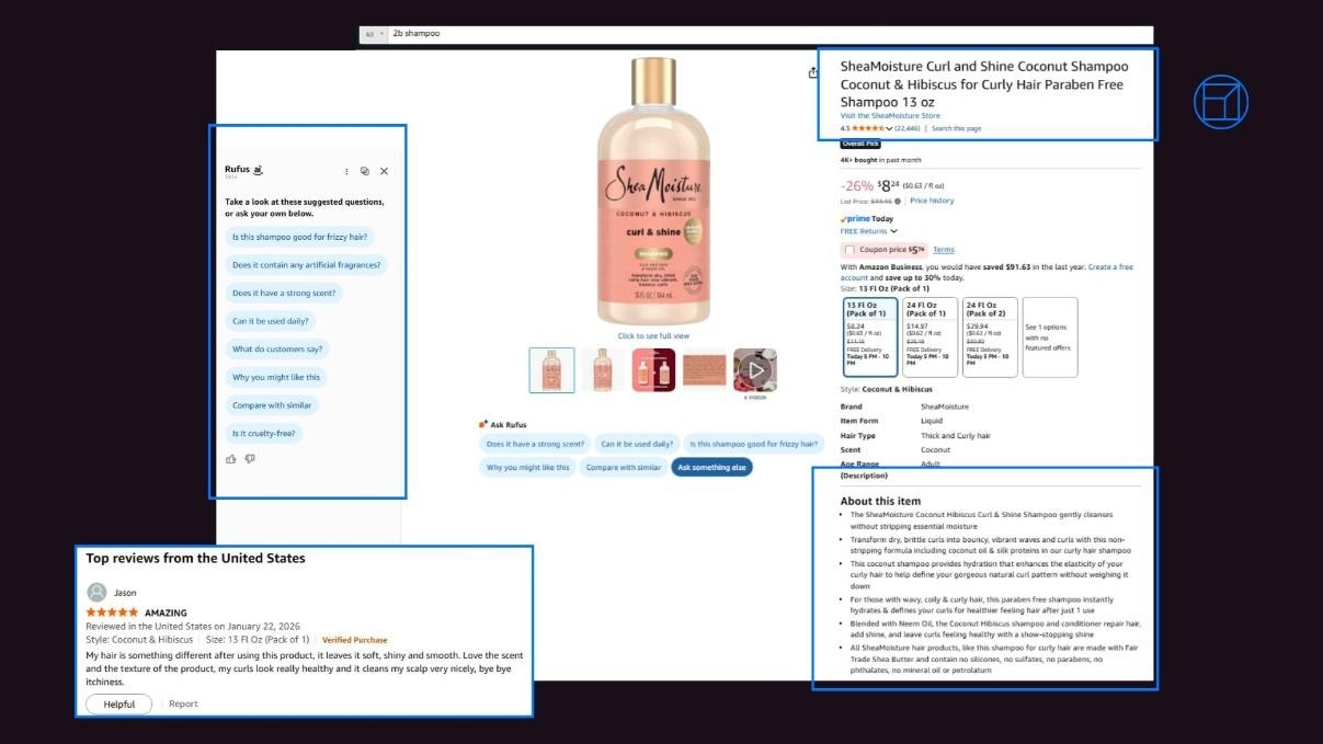 Amazon PDP Clarity Example