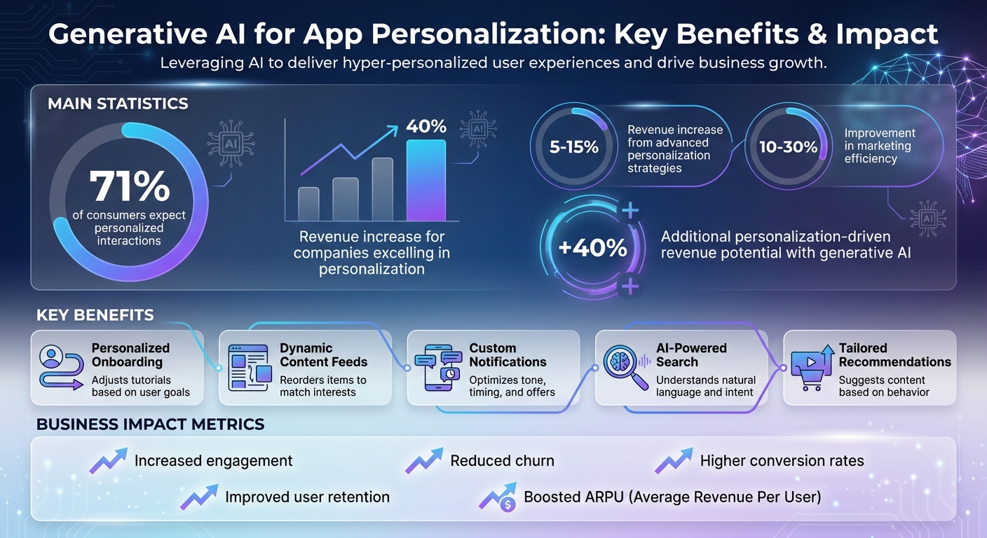Generative AI App Personalization: Key Benefits and ROI Statistics