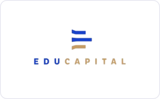 EDUCAPITAL logo with stylized three horizontal bars above the text.