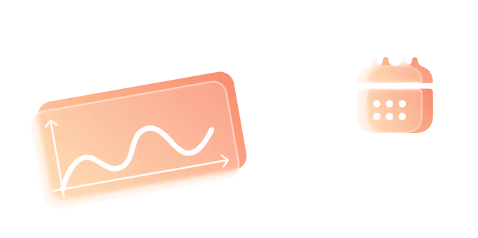 chart and calendar illustration