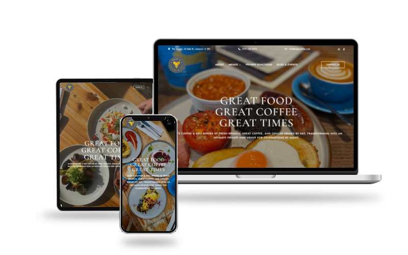 Baby E Coffee website by Web Muse Design