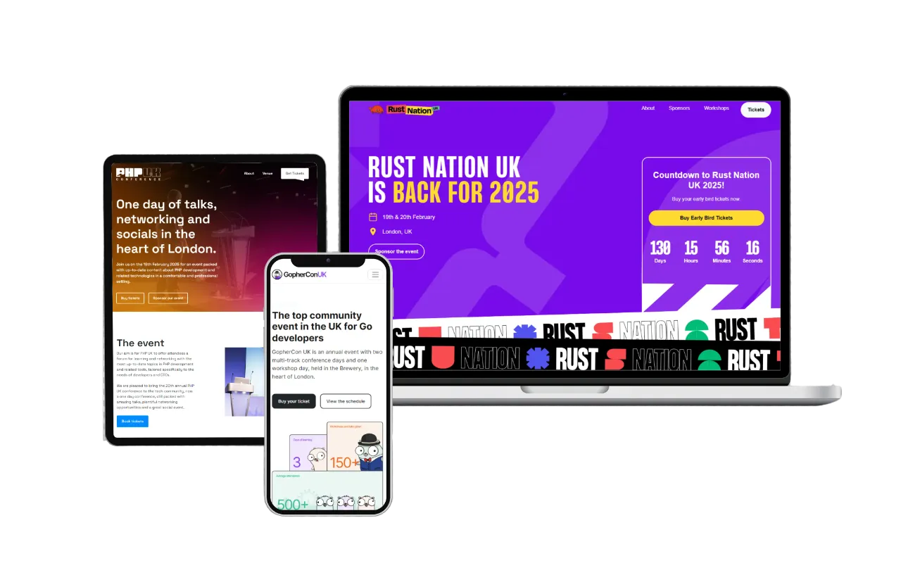 Vitis Events website by Web Muse Design