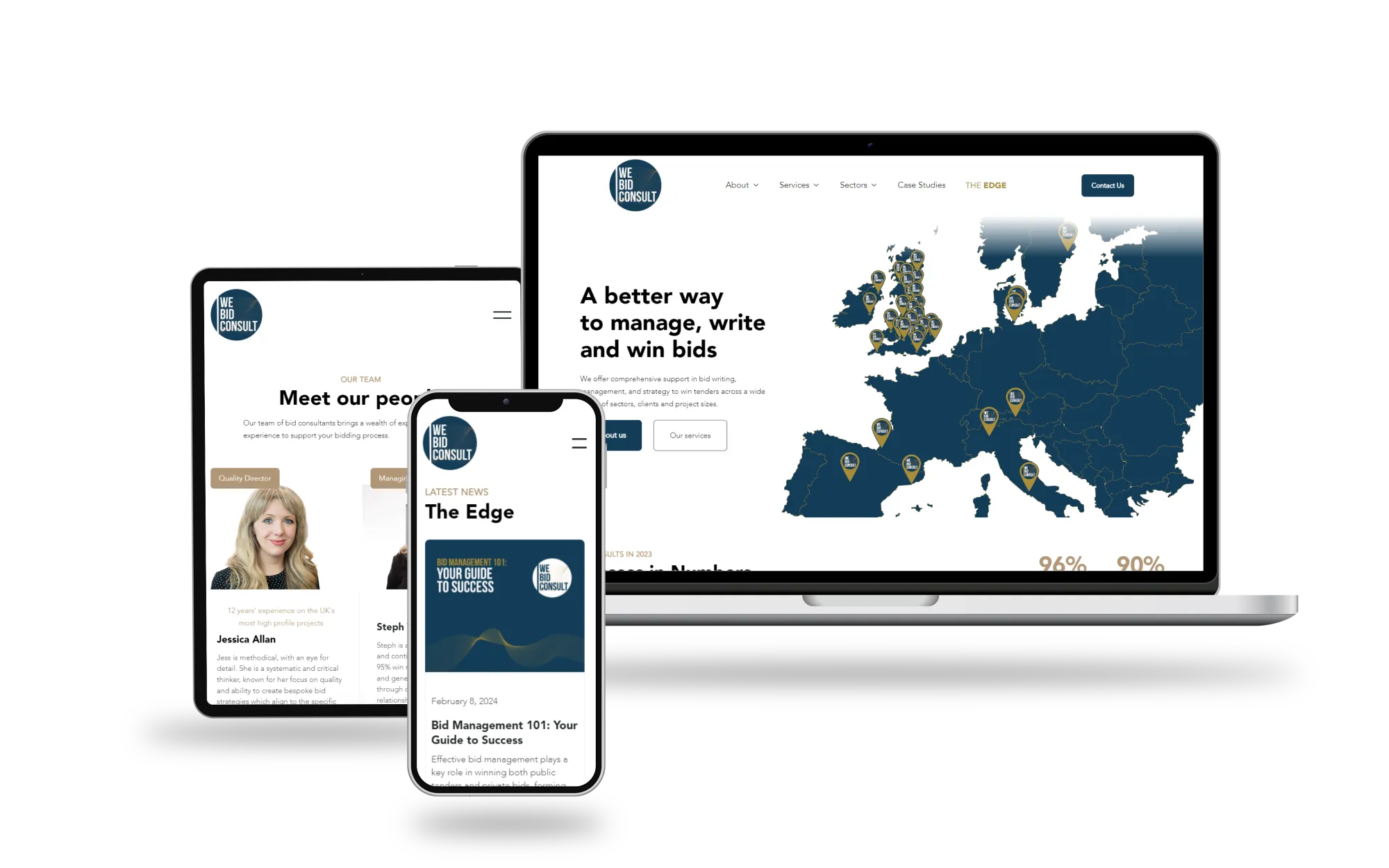 WeBid Consult website by Web Muse Design