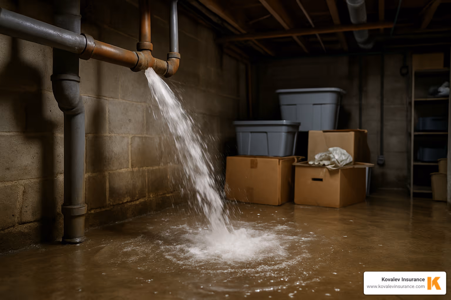 burst pipe causing water damage in basement - homeowners insurance cambridge ma burst pipe causing water damage in basement - homeowners insurance cambridge ma