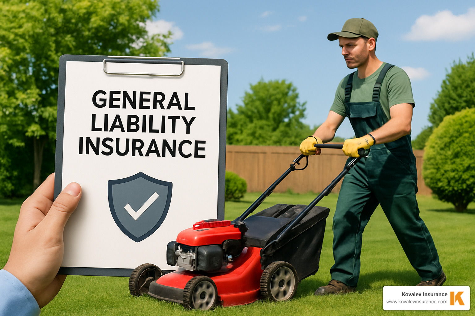 calculator and lawn care equipment - general liability insurance for lawn care business