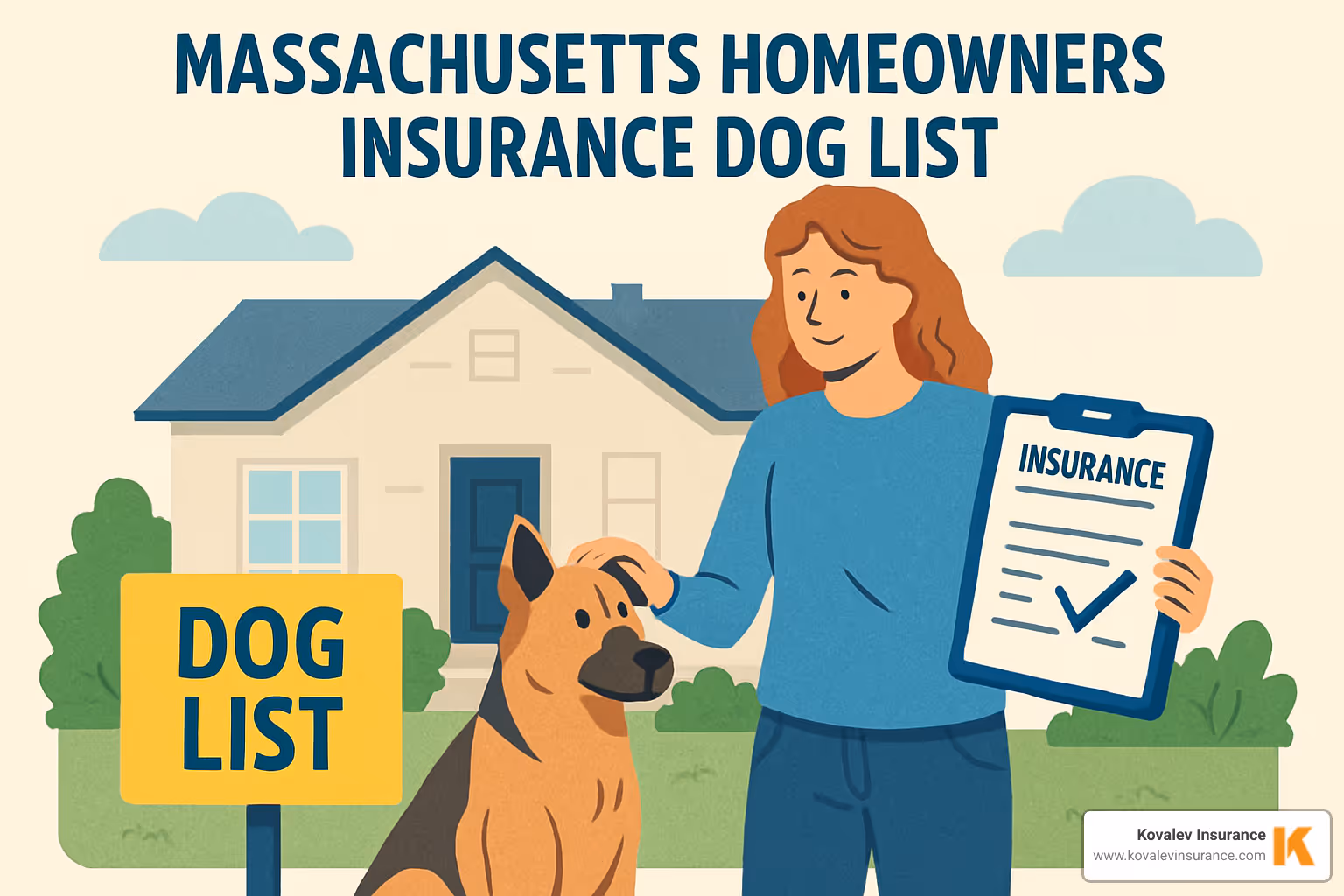 An insurance underwriter reviewing a policy application with dog breed information - massachusetts homeowners insurance dog list