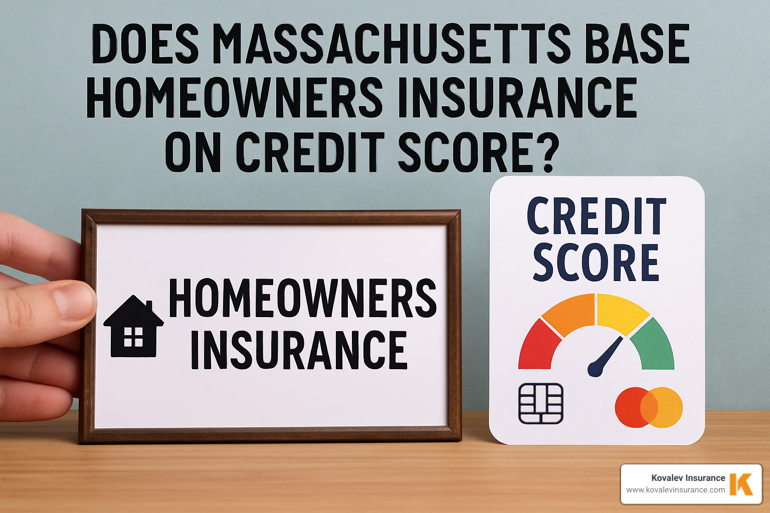 Person reviewing credit report - does massachusetts base homeowners insurance on credit score