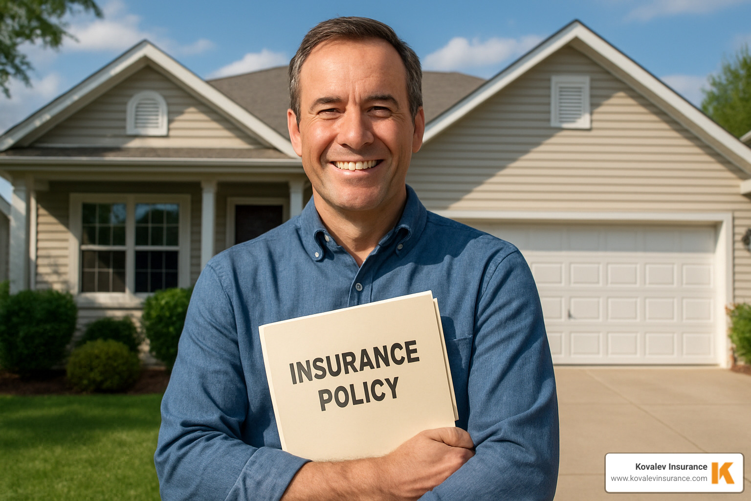 satisfied homeowner with insurance policy - fair plan