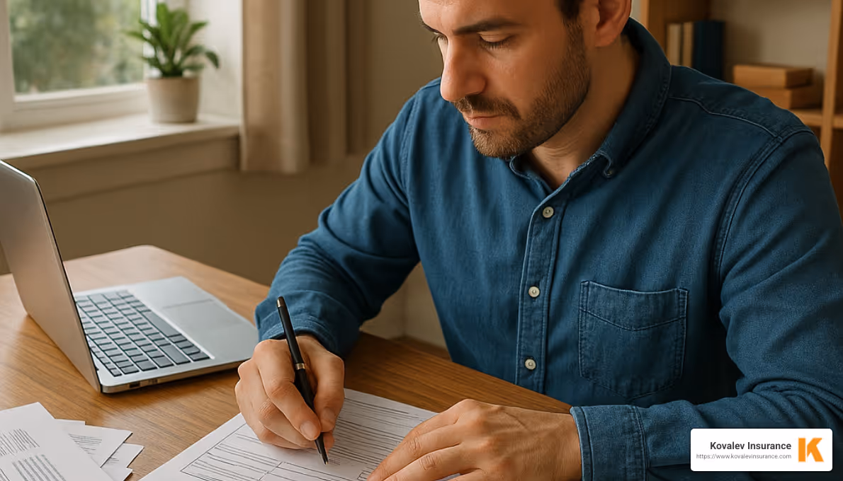 Person filing an insurance claim - property coverage Person filing an insurance claim - property coverage