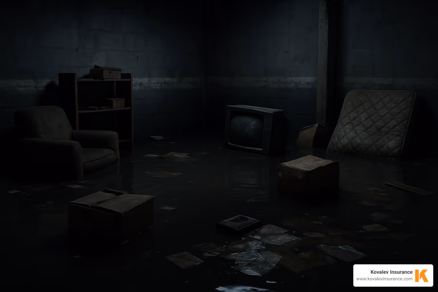 flooded basement to illustrate an exclusion - massachusetts homeowners insurance policy